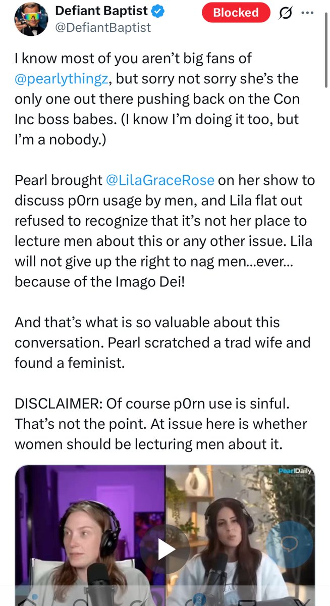 BiblicalBeauty's tweet image. These men get so angry when anyone threatens their porn idol. It would be funny if it weren’t so pathetic.

They’d rather side with a foul, loud, immodest, brash, arrogant, immoral, contentious, and perpetually online young woman (all the things they claim a woman should not be,…