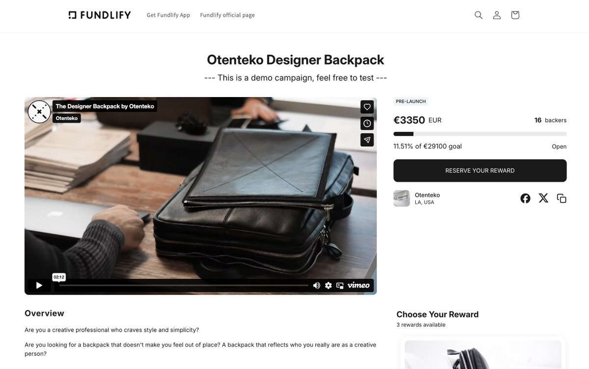 Fundlifyapp's tweet image. You can crowdfund your product now on Shopify - here&apos;s a demo - crowdlify.com/pages/otenteko…

#fundlifyapp #fundlify #shopifyapp #shopify #d2c #m2c #b2b #b2c #shopify #ShopifySuccess