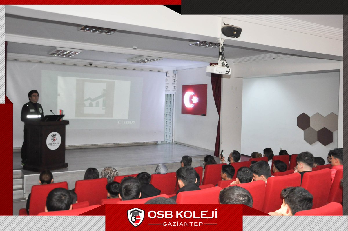 osb_koleji's tweet image. Yeşilay Gaziantep Şube Başkanı Prof. Dr. Haluk Şen “Bağımsızlık Seferberliği” konulu seminer için okulumuzdaydı. Değerli bilgilerinden dolayı teşekkür ediyoruz. @yesilaygantep

#osb #osbkoleji #gaziantep