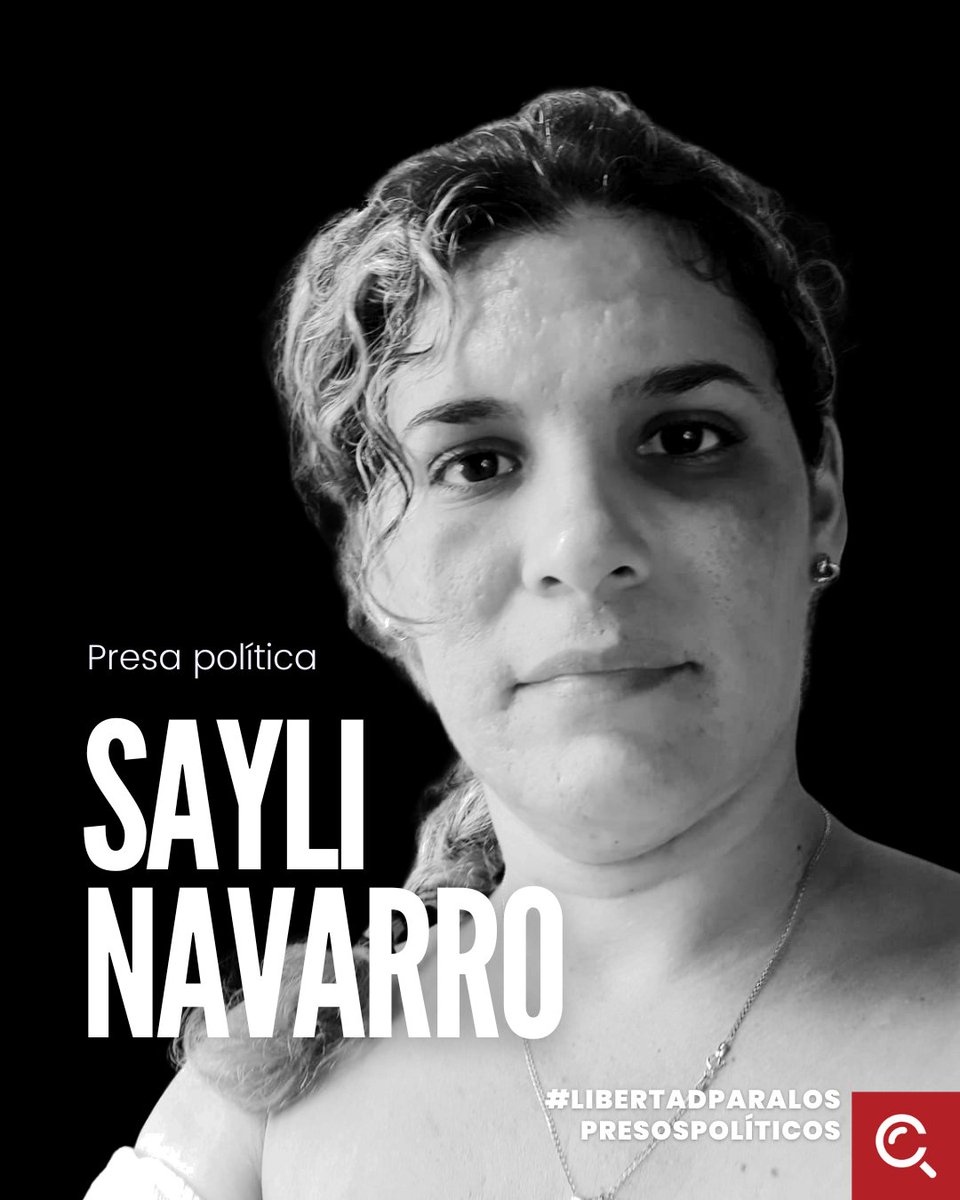 🚨 ALERTA CUBALEX: Le niegan la libertad condicional a la presa política Saylí Navarro

🔴Cubalex alerta sobre la nueva decisión arbitraria contra la presa política Saylí Navarro, a quien las autoridades cubanas le negaron la libertad condicional justo en el momento en que