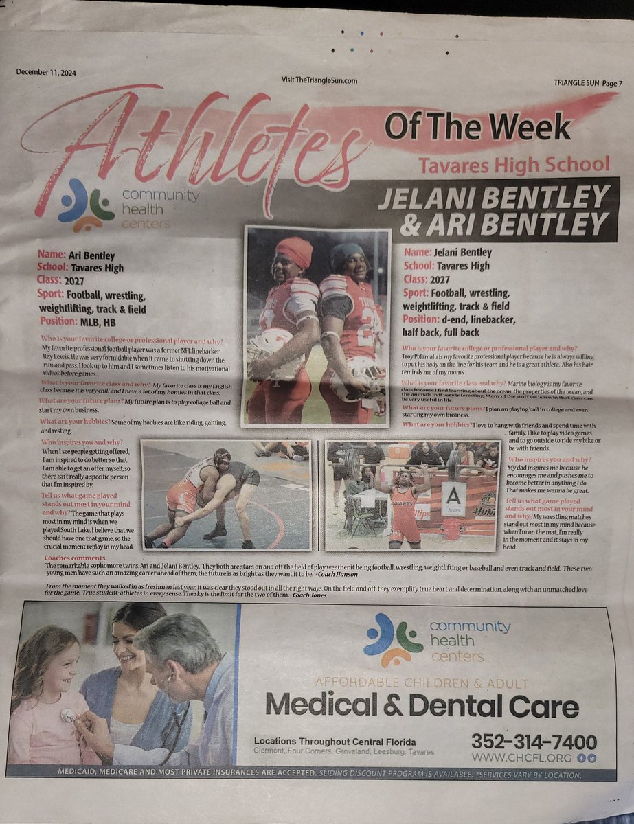 🔥Reminiscing on one of many accolades given🔥<a href="/JelaniBentley/">Jelani Bentley</a> <a href="/NotAriBentley/">Ari Bentley</a> 
<a href="/KWPRecruiting/">Karlos Williams Sr. (Coach Los)</a> <a href="/BallCoachHP/">Recruiting 1-0-1</a> <a href="/FootballTavares/">Tavares Football</a> #collegefootball #footballrecruiting #recruitflorida #floridafootball #football #linebacker #classof2027 #NCAA #recruitme #uncommitted2027 #nextlevel