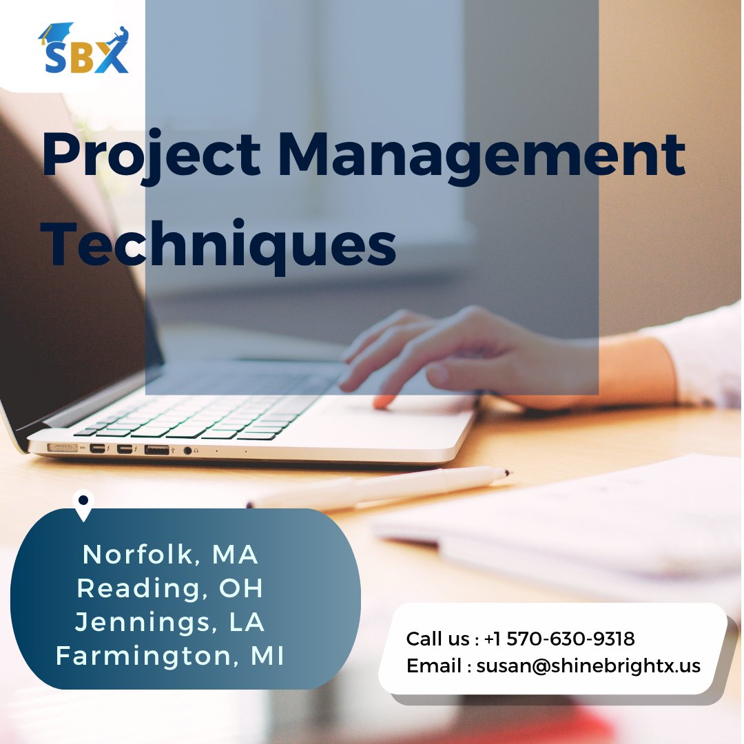 ShineBrightX's tweet image. 🚀 Take Your Project Management Skills to the Next Level!
Enroll Today: bit.ly/43Gr5Qk
#projectmanagementtechniques #pmtechniques #projectmanagementtechniques #pmtraining #norfolk #ma #massachusetts #reading #oh #ohio #jennings #la #louisiana #farmington #mi #michigan