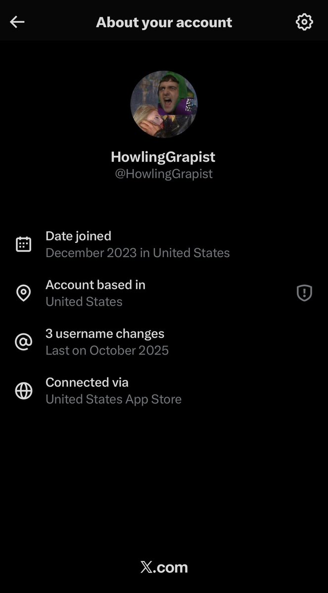 HowlingGrapist's tweet image. Why can I only click on my own “more information” thing? Doesn’t that defeat the purpose if I can’t Indian check other accounts? It does no good if my “account based in XXX” information is only available to me