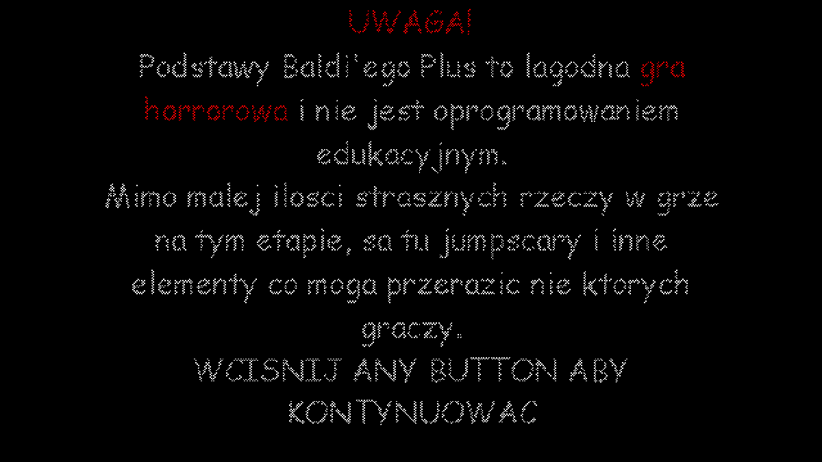 fluffb01's tweet image. so my baldi translation mod is coming along (i decided to restart it fully cuz i lost the old subtitle file)

need to figure out how to add polish characters to fonts and everything will be good (1/2)
#BaldisBasics #BaldisBasicsPlus