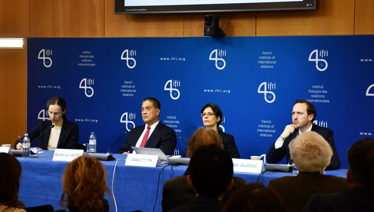 At <a href="/IFRI_asie/">Ifri - Centre Asie</a>’s seminar Navigating the Taiwan Strait Tensions: Perspectives from Japan, the Philippines, and France this week, several experts underlined how a crisis around Taiwan would reshape global security far beyond East Asia. (Nov. 18, 2025)

As <a href="/CelinePajon/">Céline Pajon</a> reminded,