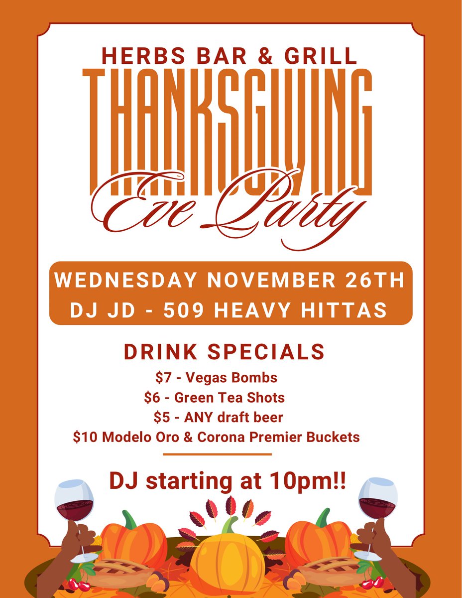 Kelso_509's tweet photo. Wing Wednesday and thanksgiving eve all in one next week 🎉 https://t.co/PoAWH1tDfR