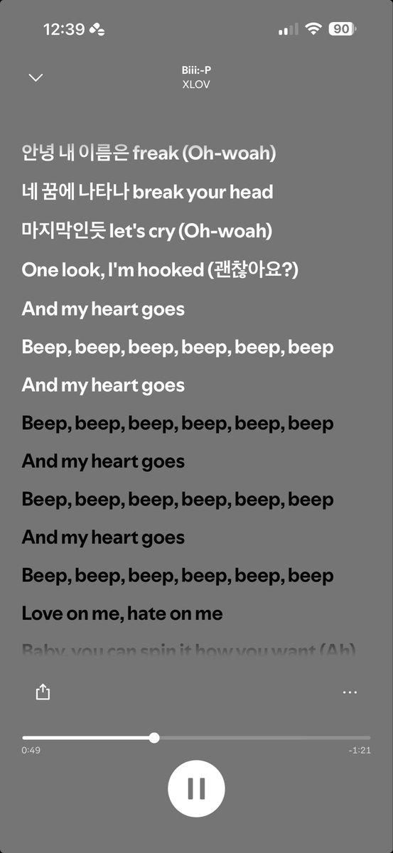 missbellykink's tweet image. we got the biii:-p lyrics on spotify, but for what reason if not for the original the way wumuti wrote it 💔