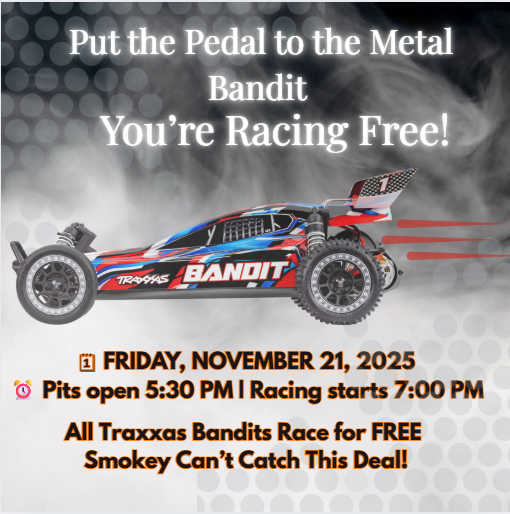 GetAHobby_FUN's tweet photo. Traxxas Bandits Race FREE TONIGHT plus it is DOUBLE POINTS Off Road - https://t.co/fBFiVmLMmJ https://t.co/JfUFWycEMe