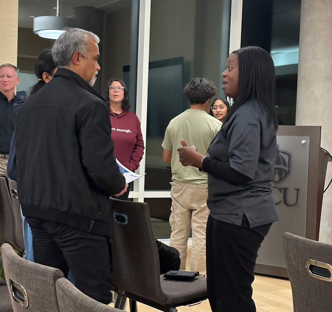 stepup_NCSSM's tweet photo. Step Up to STEM &amp; NCSSM Admissions proudly teamed up with ECU this week to give students and parents a glimpse of what the path from NCSSM to ECU can look like after graduation from our school! Thank you to @ECUCET, Mr. Jeff Foeller &amp; to @NCSSMAdmissions for letting us join them! https://t.co/ZALJbn6SJ8