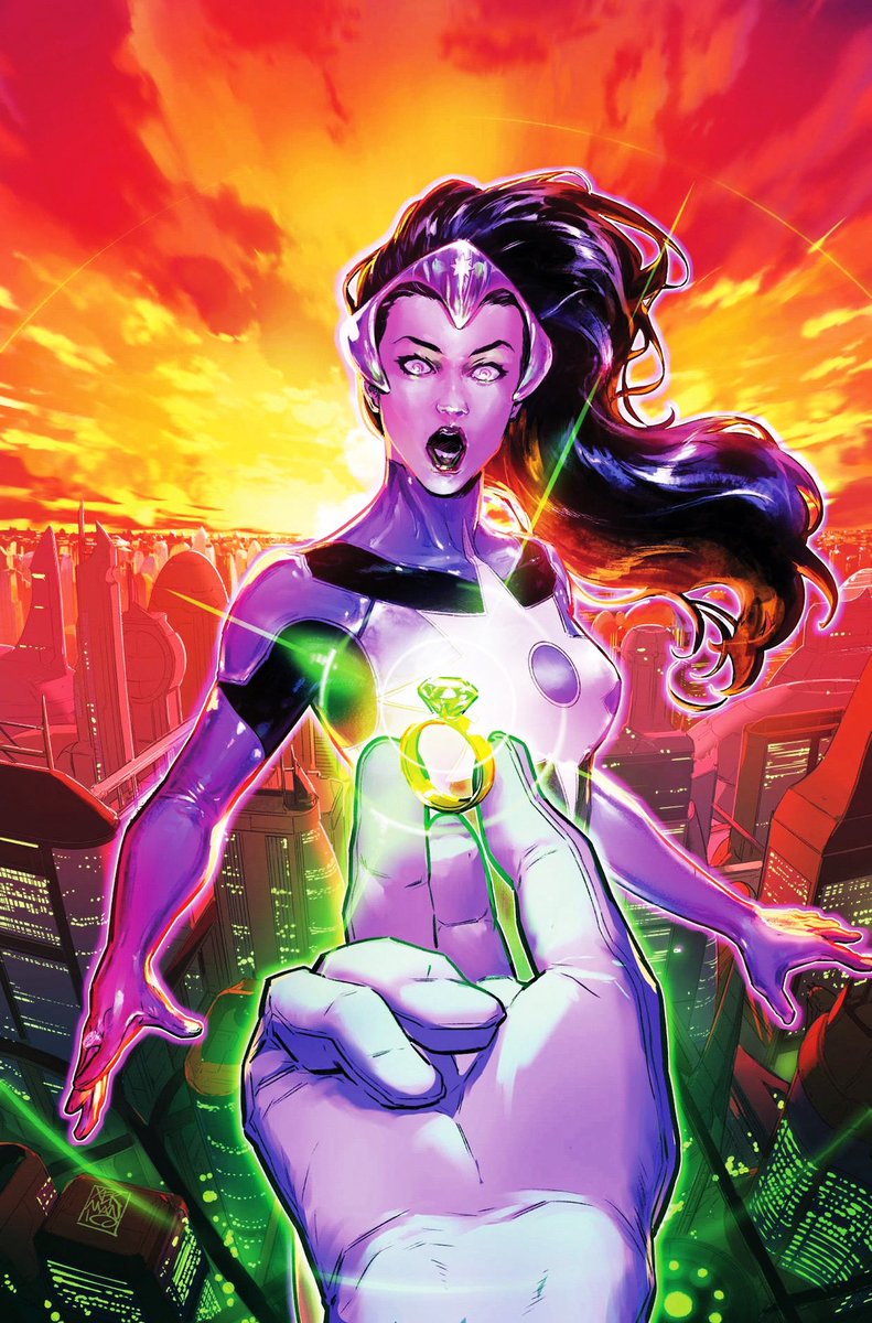 LanternUpdates's tweet photo. INCREDIBLE Green Lantern variant art featuring Star Sapphire by Xermánico 💍 https://t.co/qhgezgfhSv