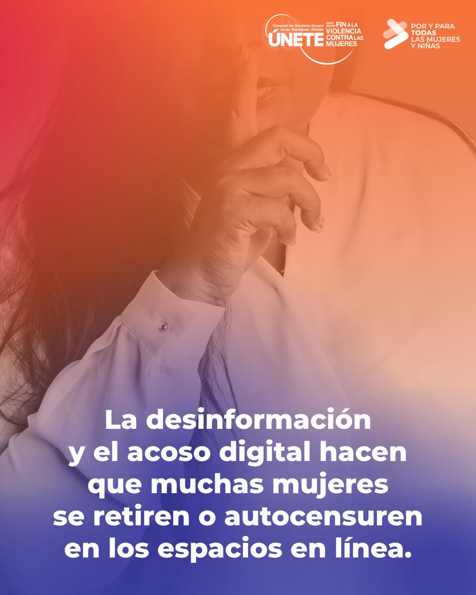 ONUecuador's tweet image. 📲 La violencia digital impacta y puede trasladarse al mundo real de diversas formas, como el control coercitivo, la vigilancia, el acoso, la violencia física o incluso el feminicidio.

#NoHayExcusa #EsViolenciaDigital #16días #25N
