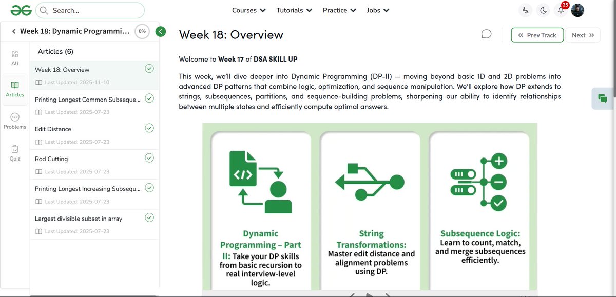 amanhaidry's tweet image. 🗓️Day-121/365 | #365DaysOfCode 💻| @geeksforgeeks

#DynamicProgramming in #DSA
✅Buy Stock with Transaction Fee
✅Dynamic Programming -2 Overview

🔗Course Link: geeksforgeeks.org/nation-skill-u…
#skillupwithgfg #nationskillup #365DaysOfDSA #geeksforgeeks #gfg #365DaysOfcoding #java