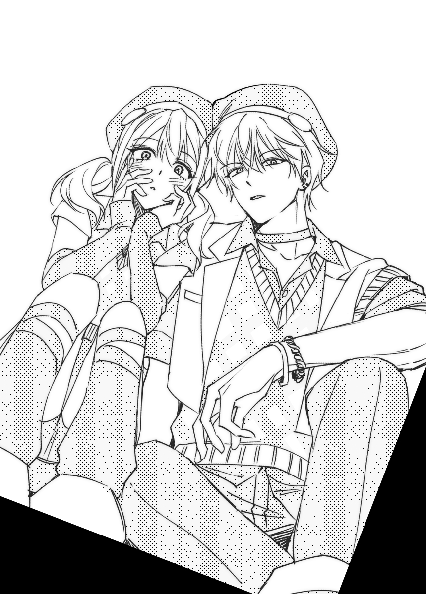 Ringo_pseka's tweet image. 오랜만에 아키코하 낙서를...