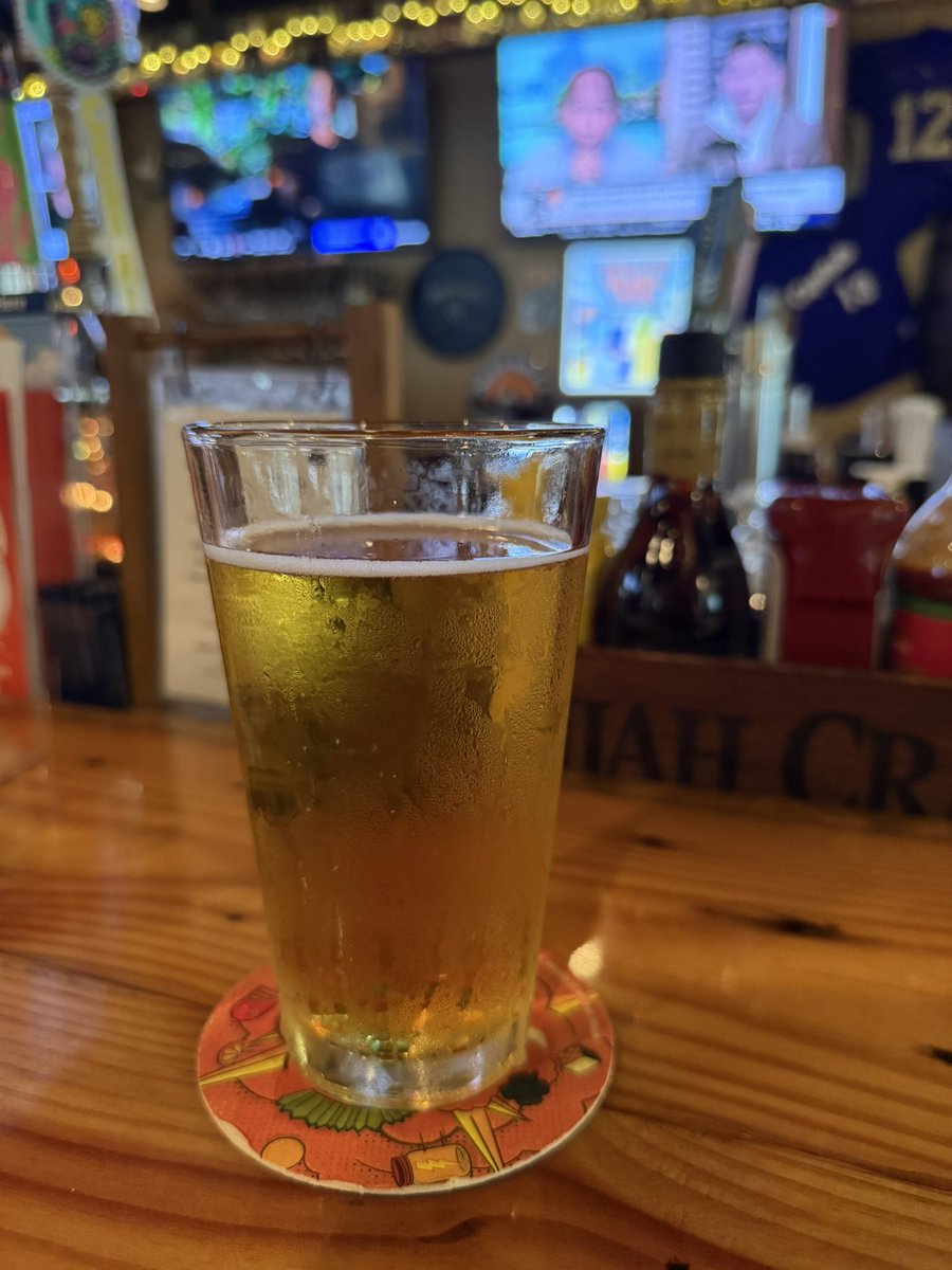 Some morning repair work at some fabulously maintained ball fields in the area. Meridith Softball and Broughton baseball.

Now a beer at MyWay and and it’s tailgating time. Bear’s gone fishing playing over the speakers in here. I sense a W. Let’s go Wolfpack!