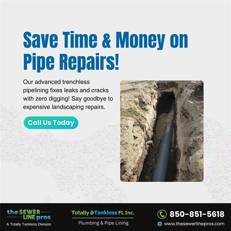 SewerLinePros's tweet image. Trenchless = stress-less!

Why dig when you can line? Repair your pipes without the chaos. Our trenchless pipelining service is the modern solution to old #Plumbing problems. Schedule us today!
.
Call Us Today📞 - (850) 851-5618 
Visit - thesewerlinepros.com

#TheSewerLinePros