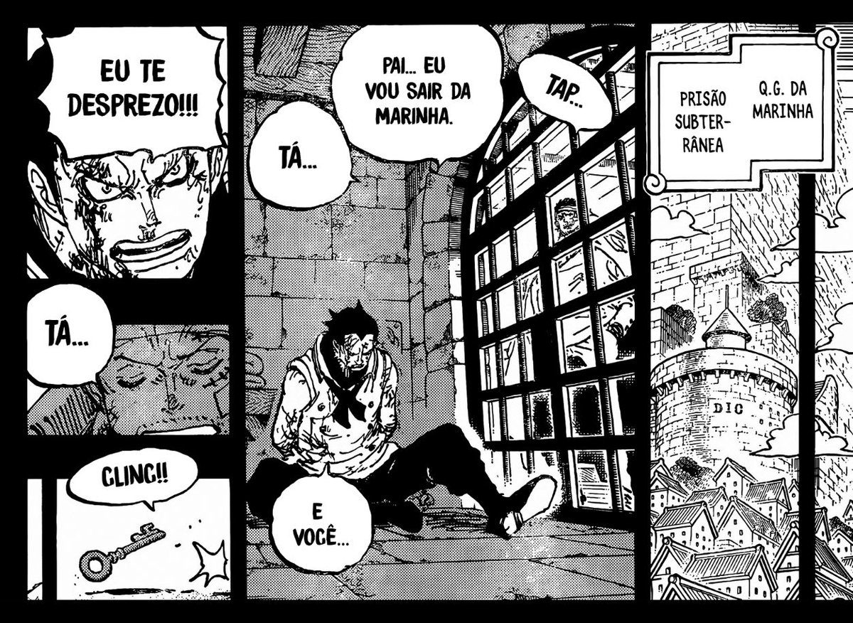 FelipeSieira's tweet image. Essa é a primeira interação entre Dragon e Garp na história de One Piece. Foi curta, mas muito profunda e repleta de significado. Não poderia pedir mais! Dois personagens excelentes, muito bem escritos, que ganharam muitas nuances com esse flashback. Bom demais!
 #ONEPIECE1166