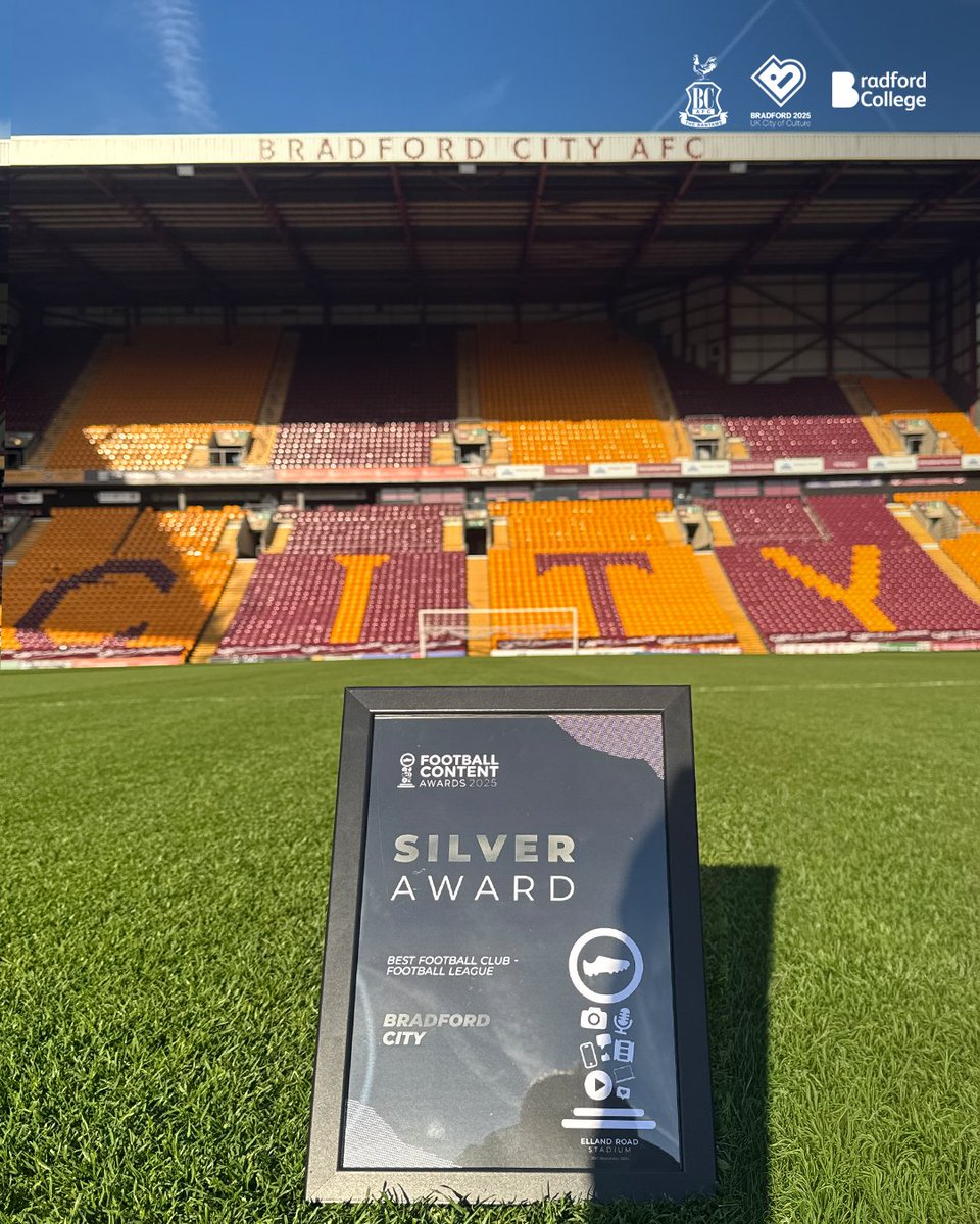 officialbantams's tweet image. Last night, at @The_FCAs, we finished second in the category for &apos;Best Football League Club&apos;. 🏆

Thank you to everyone who took the time to vote! 👏

#BCAFC
