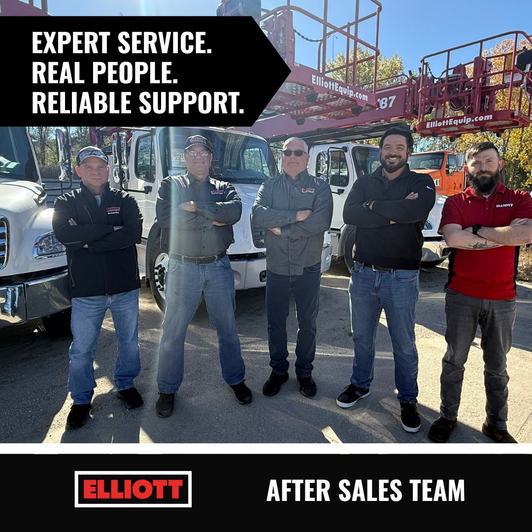 ElliottEquipCo's tweet image. Spotlight: Our After Sales support team—keeping your equipment performing at its best, wherever the job takes you. 

Need Elliott support details - learn more here: bit.ly/4oaWIZP 

#FaceOfElliott #ServiceStrong