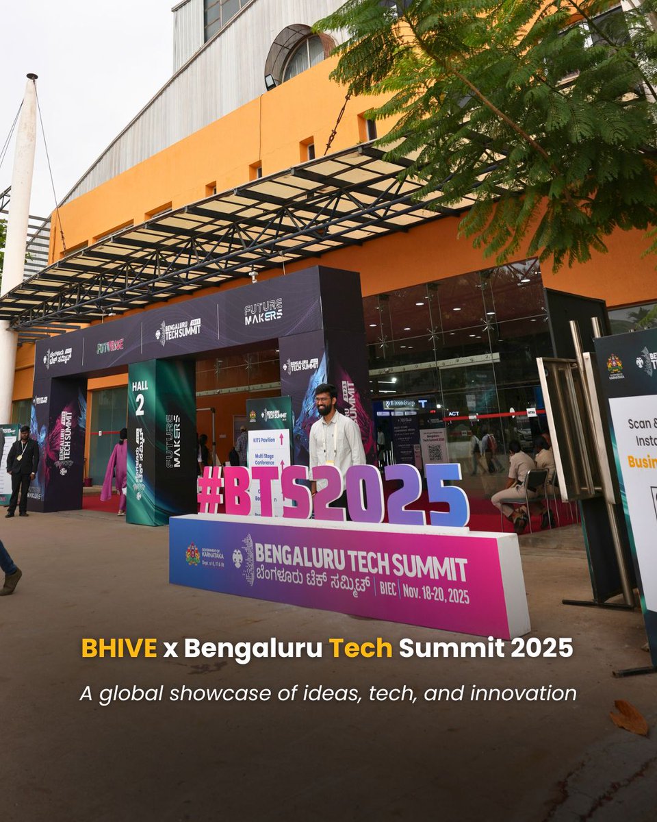 bhiveworkspace's tweet image. The Bengaluru Tech Summit truly lived up to its reputation as the hotspot of innovation. 🚀

And right at the heart of all the hustle, the BHIVE Experience Center became a go-to spot for founders, innovators, &amp;amp; professionals stopped by to network and recharge between sessions.