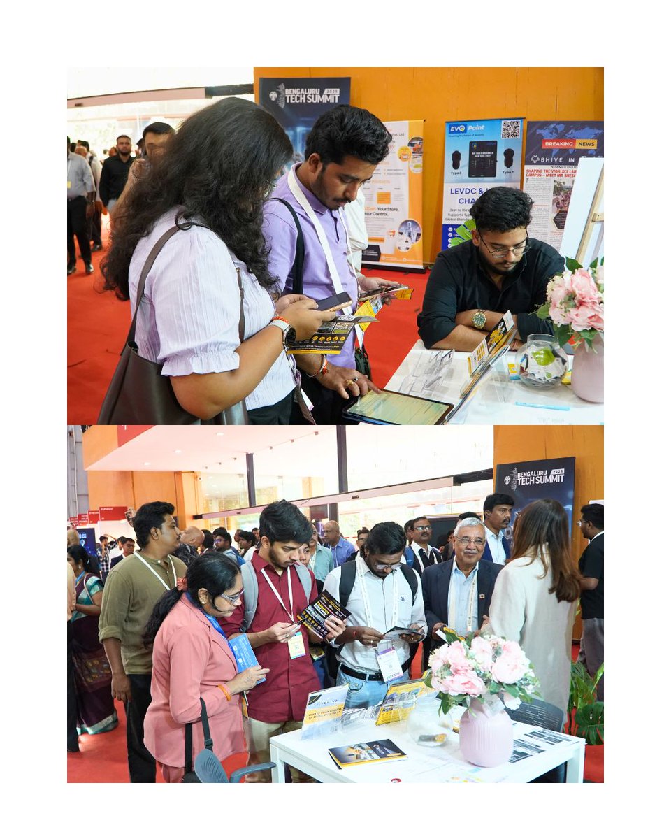 bhiveworkspace's tweet image. The Bengaluru Tech Summit truly lived up to its reputation as the hotspot of innovation. 🚀

And right at the heart of all the hustle, the BHIVE Experience Center became a go-to spot for founders, innovators, &amp;amp; professionals stopped by to network and recharge between sessions.