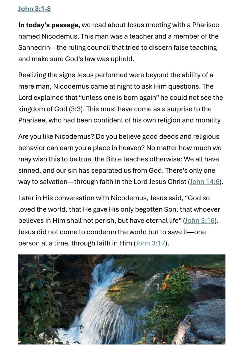 Daily Devotion

New Birth: Why?

There's only one way to a right relationship with God—through faith in Jesus Christ.