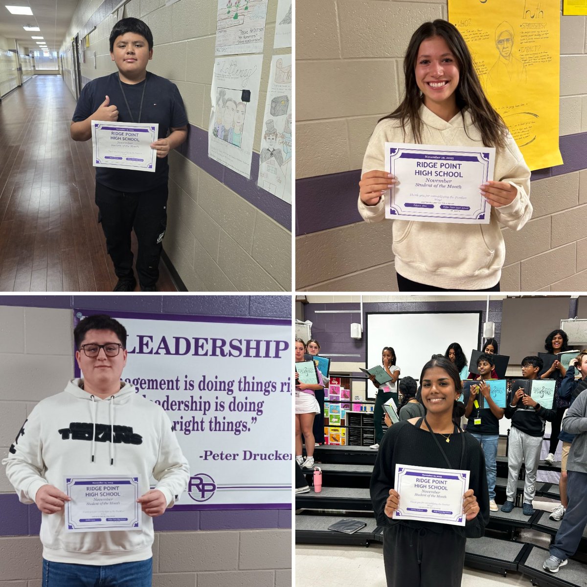 DrDJackson4's tweet image. Congrats to our November students of the month @RPHS_Panthers10 ! We are grateful for you:
9- Bryan
10- Paloma
11- Emilio
12- Joanna
#greatdaytobeapanther 
#PantherPride 
#studentofthemonth 
@RPHS_Volleyball 
@RPHSCounselors 
@RidgePointChoir