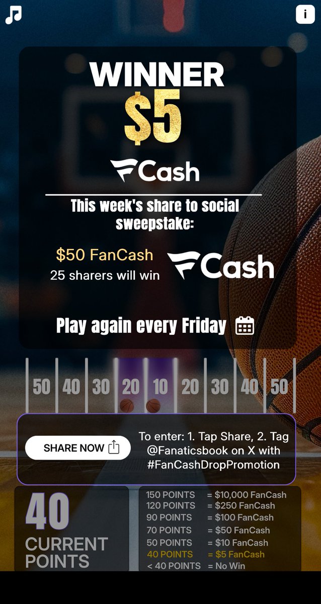 Play the #FanCashDropPromotion today

⁦<a href="/FanaticsBook/">Fanatics Sportsbook</a>⁩  fanatics.onelink.me/5kut/p6fykbjo