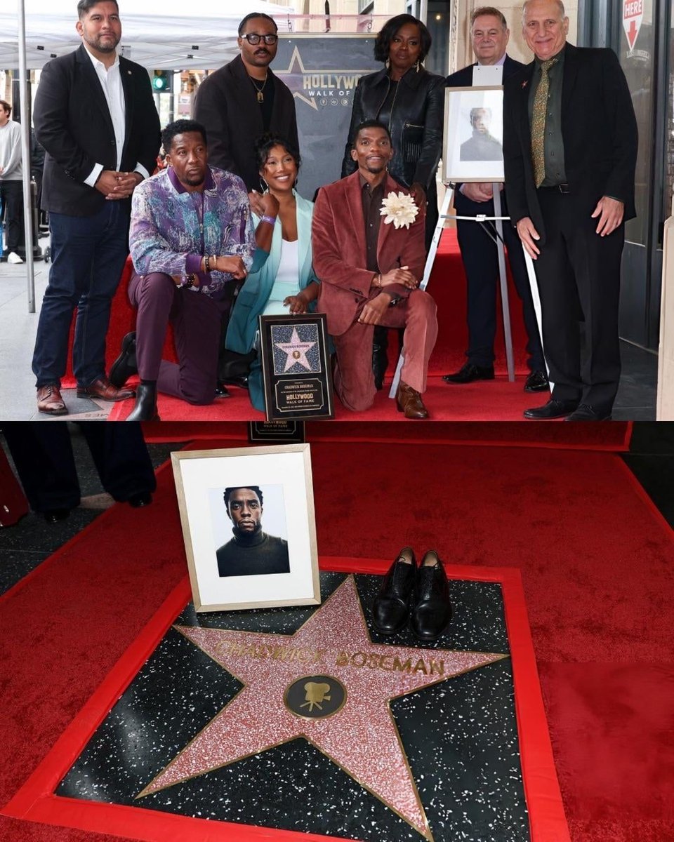 GilbertoBrenis's tweet image. #ChadwickBoseman recibió de manera póstuma su estrella en el #HollywoodWalkOfFame. Su viuda, #SimoneLedwardBoseman, fue la encargada de develarla. Estuvieron presentes: #RyanCoogler, #ViolaDavis, #BobIger, #MichaelBJordan, #KevinBoseman y #DerrickBoseman.