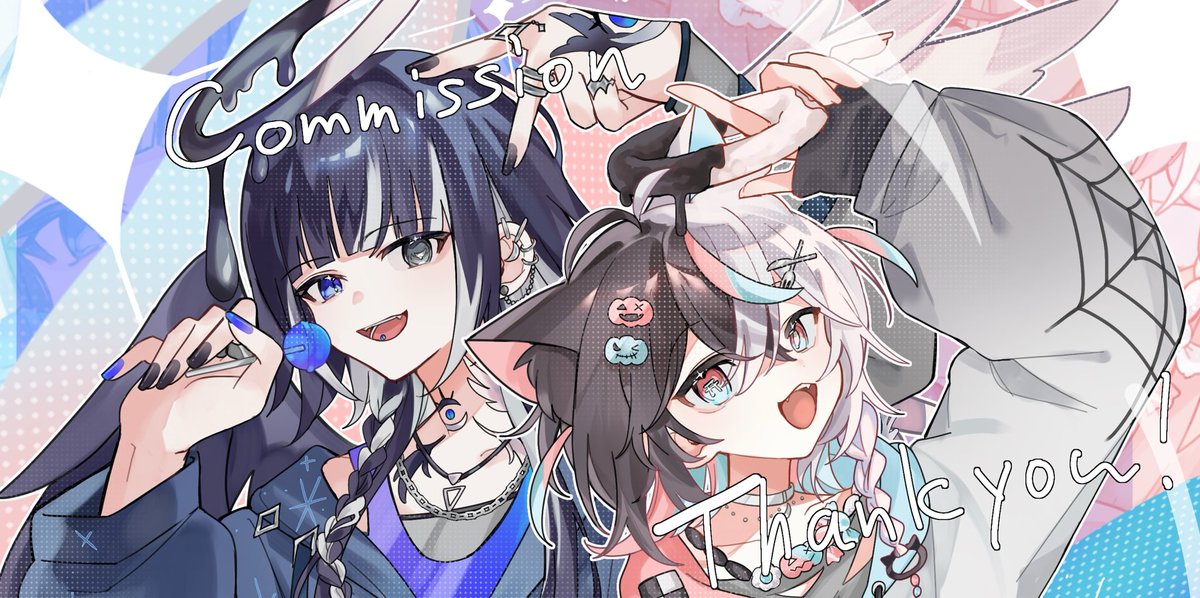 「˗ˏˋ おしらせ ˎˊ˗ この度なんと「夜見怜」さんとあみゅるの代理キャラ「月虹」|の・あみゅるのイラスト