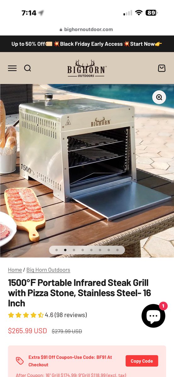 MWPutters's tweet image. Anyone have one of these Big Horns for searing meat?

#steak
#ribeye
#beef
#Carnivore