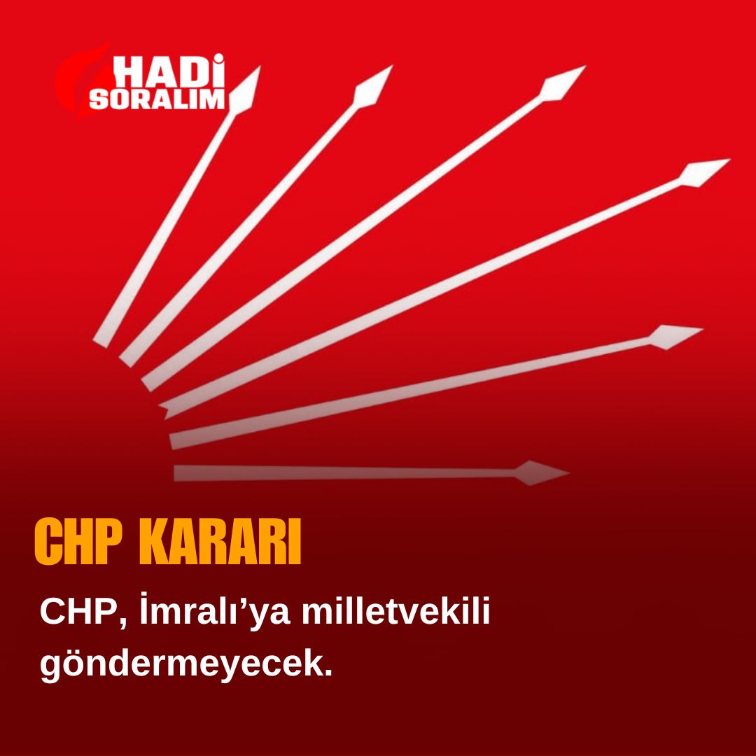 #SONDAKİKA

CHP, İmralı’ya milletvekili göndermeyecek.

#gündem #CHP