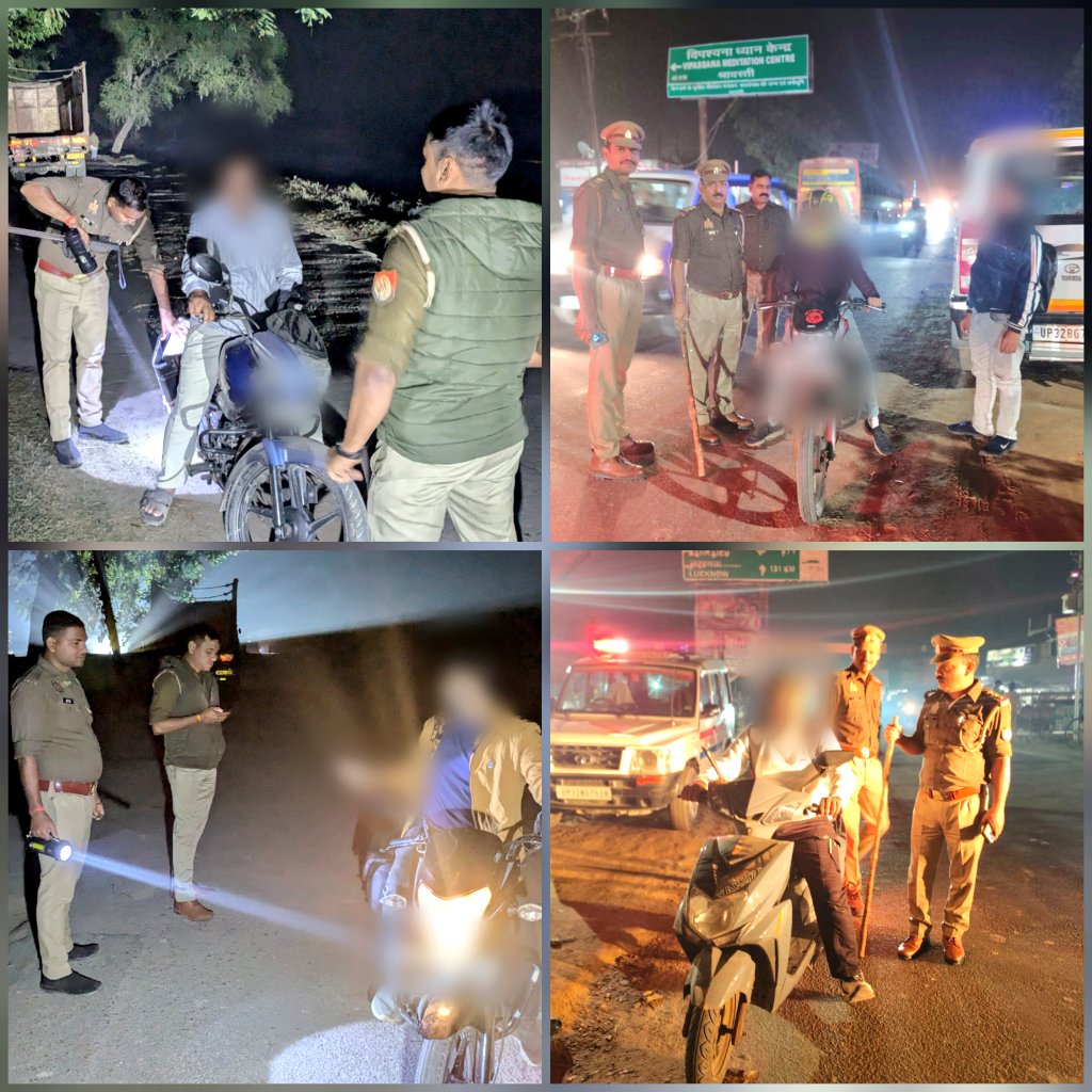 bahraichpolice's tweet image. यातायात माह नवम्बर-2025 के दृष्टिगत #SPBahraich के निर्देशन में,
जनपद में शांति एवं कानून-व्यवस्था बनाये रखने तथा यातायात नियमों का अनुपालन कराये जाने के लिए थाना कोतवाली देहात पुलिस द्वारा संदिग्ध वाहन/व्यक्तियों की चेकिंग की जा रही है।
#UPPtraifficmonth 
#UPPolice