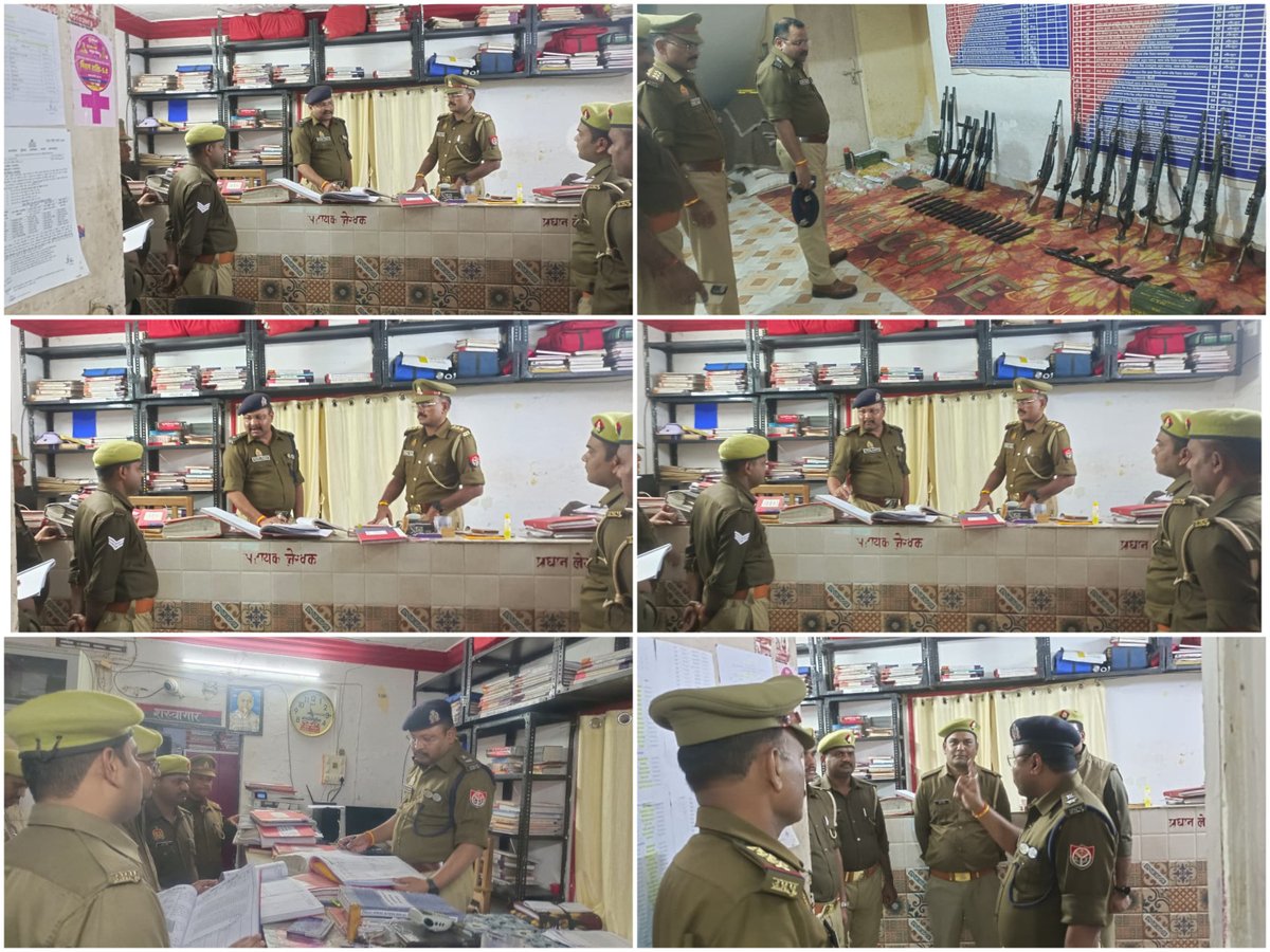 balrampurpolice's tweet image. #Balrampurpolice
#AddlSP द्वारा किया गया थाना कोतवाली देहात का अर्धवार्षिक निरीक्षण, थाने के विभिन्न अभिलेखों की जांच की गई एवं अभिलेखों को निरंतर अद्यतन करते रहने हेतु संबन्धित को निर्देशित किया गया।