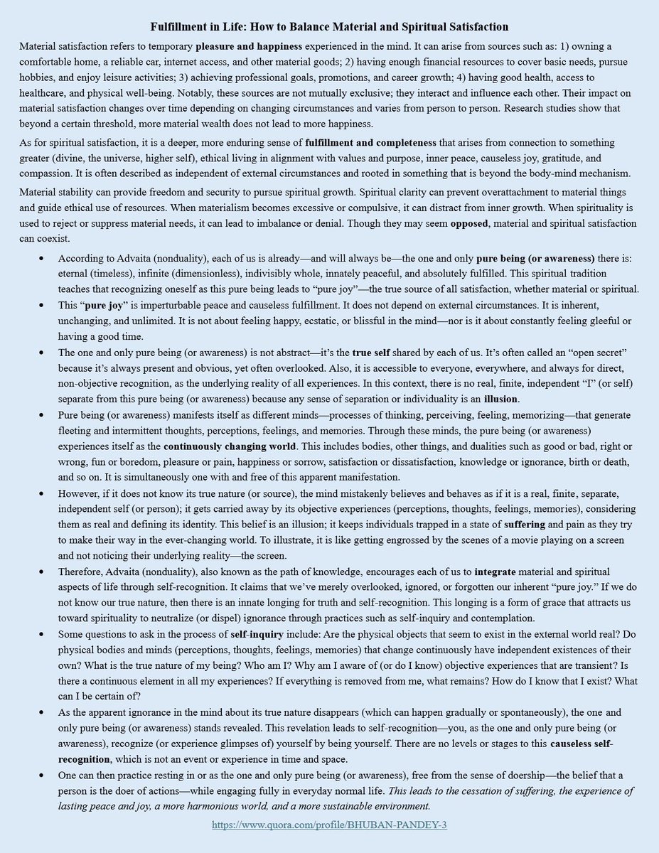 LearnVedant's tweet image. 🙏🙏🙏
Fulfillment: Material and Spiritual Satisfaction