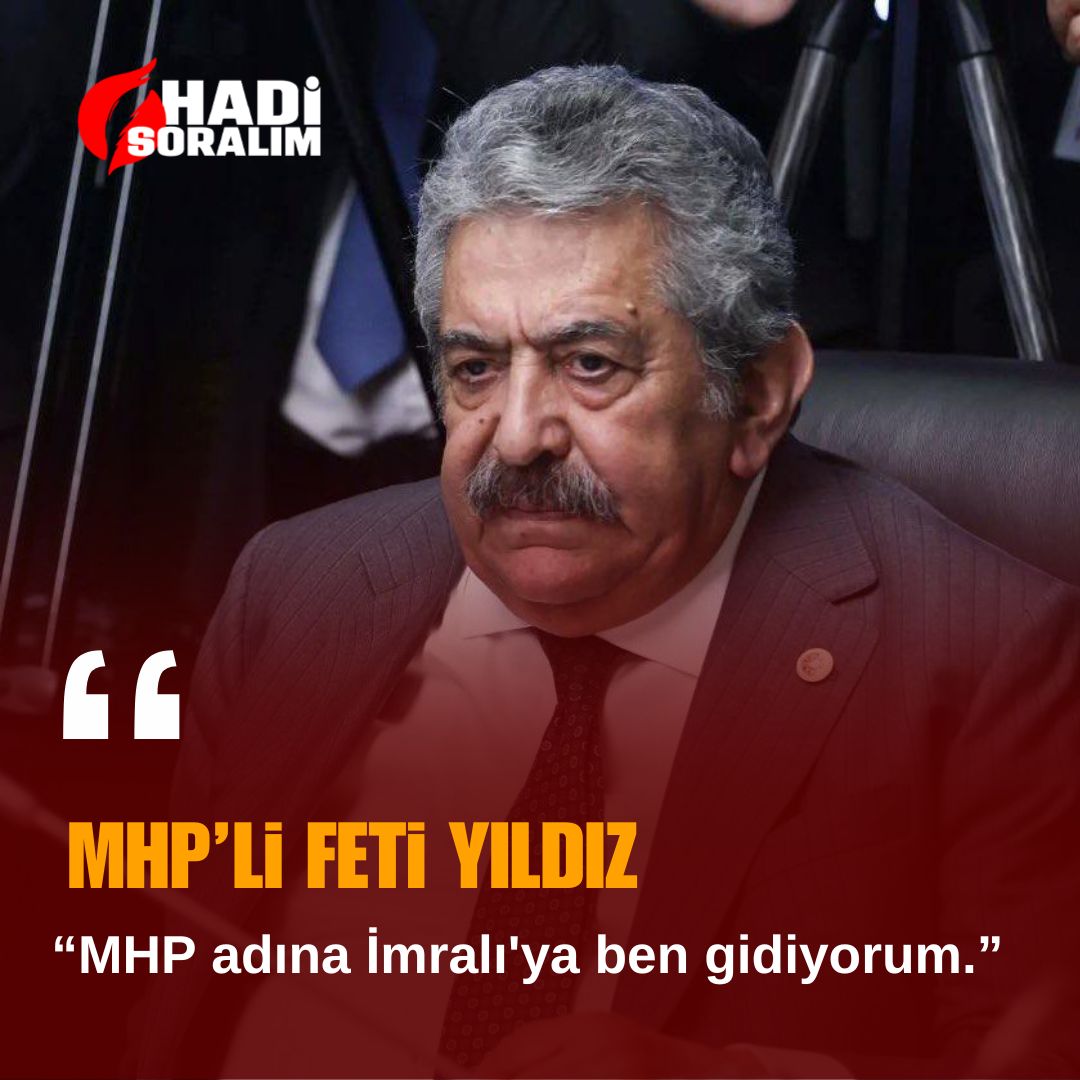 #SONDAKİKA

MHP’li Feti Yıldız:

“MHP adına İmralı'ya ben gidiyorum.”

#gündem #imralı