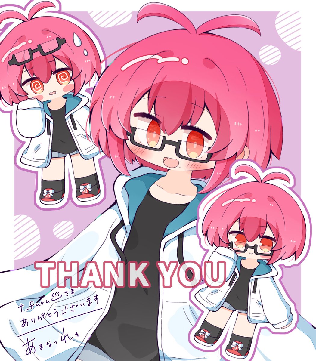 Skebリクエストありがとうございました！！
パーカー＆めがねの組み合わせかっこいい～☺️そしてチャームポイントの双葉毛が可愛い～🌱めがね描く機会あまりないのでとっても楽しかったです。
#Skeb #Commission