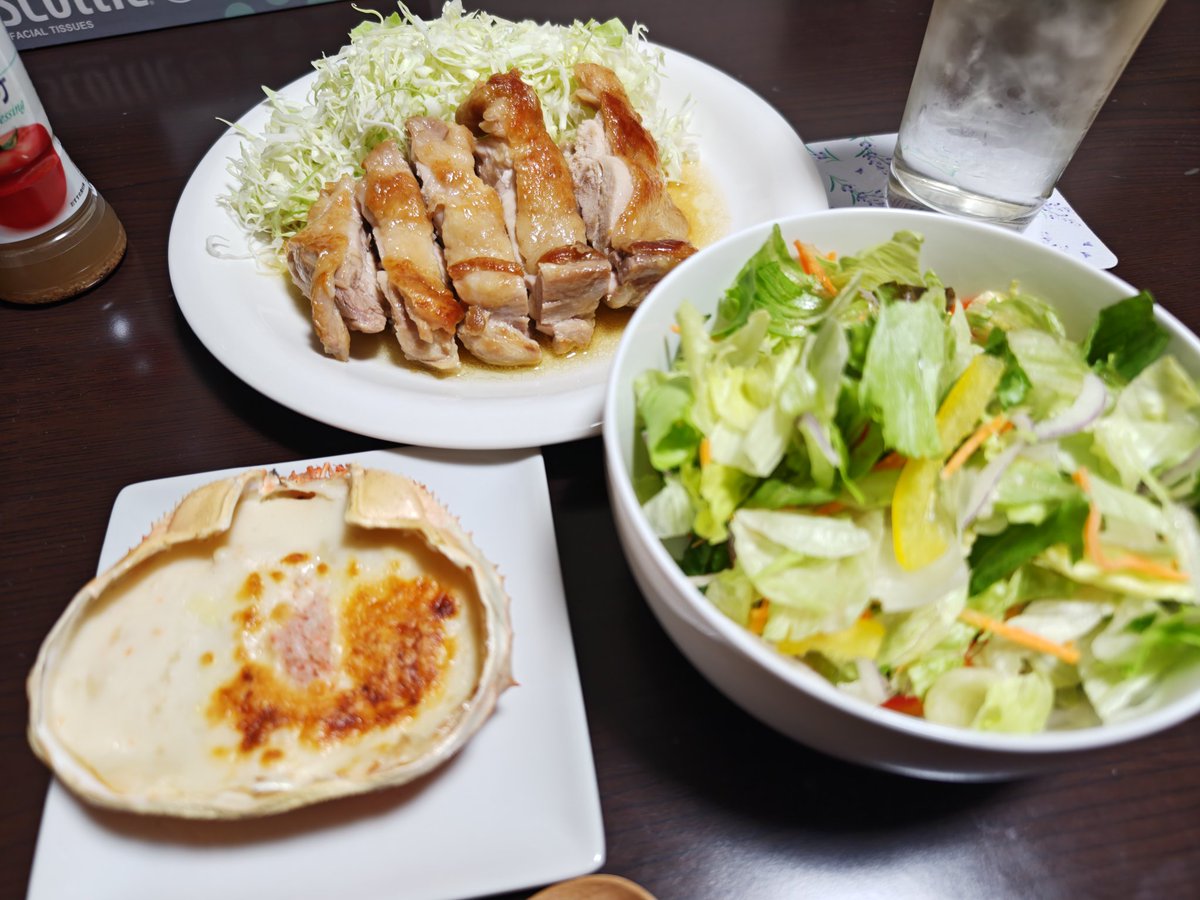 こばん しごおわ帰還🙌 からの、ようやく晩ごはん🤗 トラブルもあって