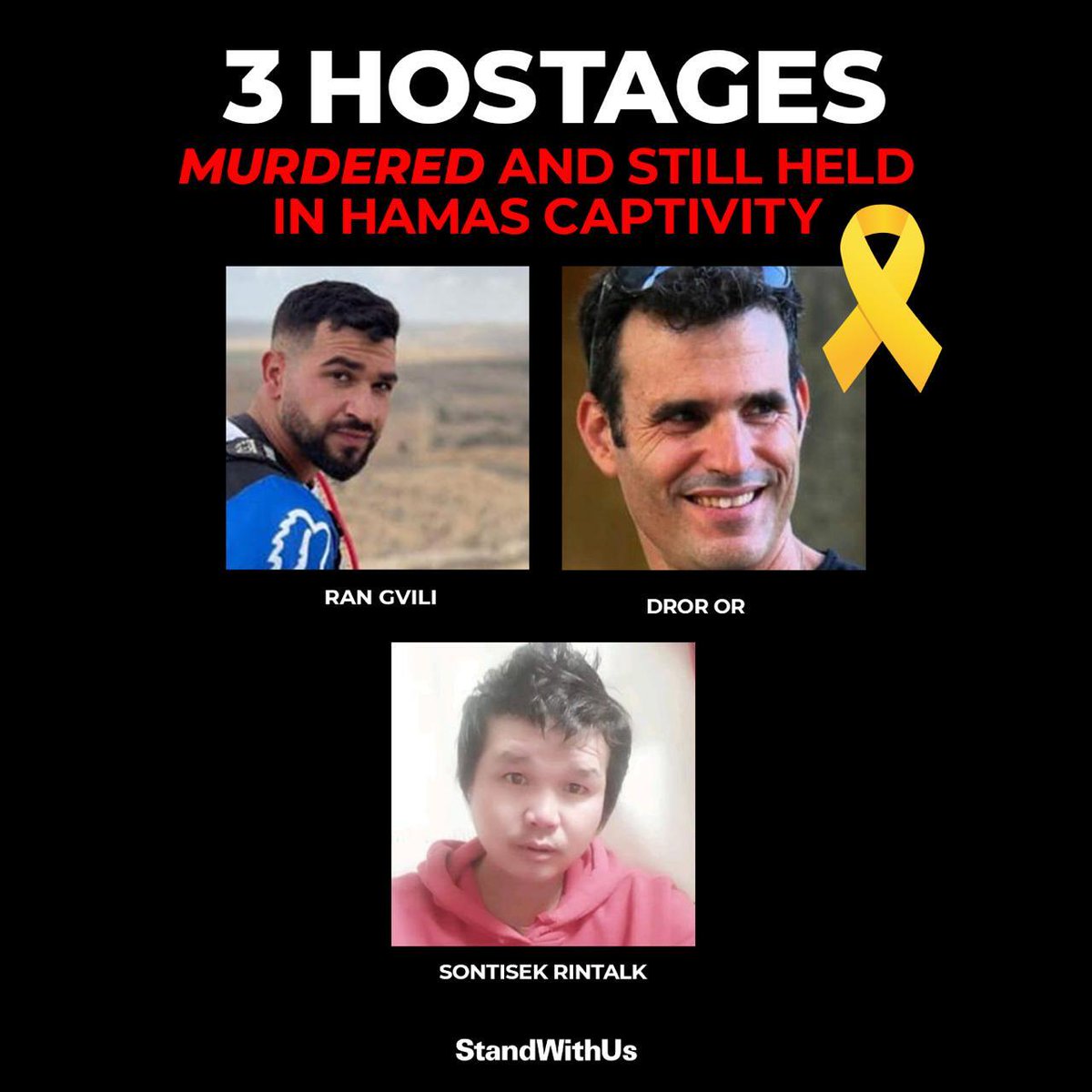 SusanCarlin9's tweet image. Ran, Dror and Sontisek are still waiting.🙏