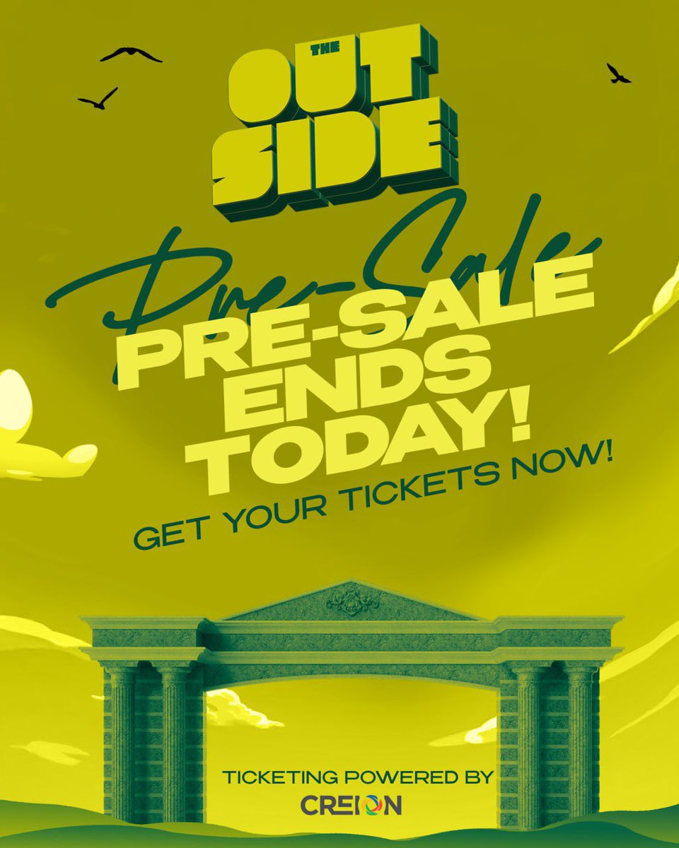 oneman1000_'s tweet image. Child of God, pre-sale ends today. After this, your wallet might frown a little but don’t fear. You are rich in Jesus’ name!

Grab a pre-sale ticket now! Major announcements after today!

🗓️ | Dec 13
📍 | UG sports stadium 
🔗 | theoasisgatherings.com/outside/

Follow @oasisgatherings!