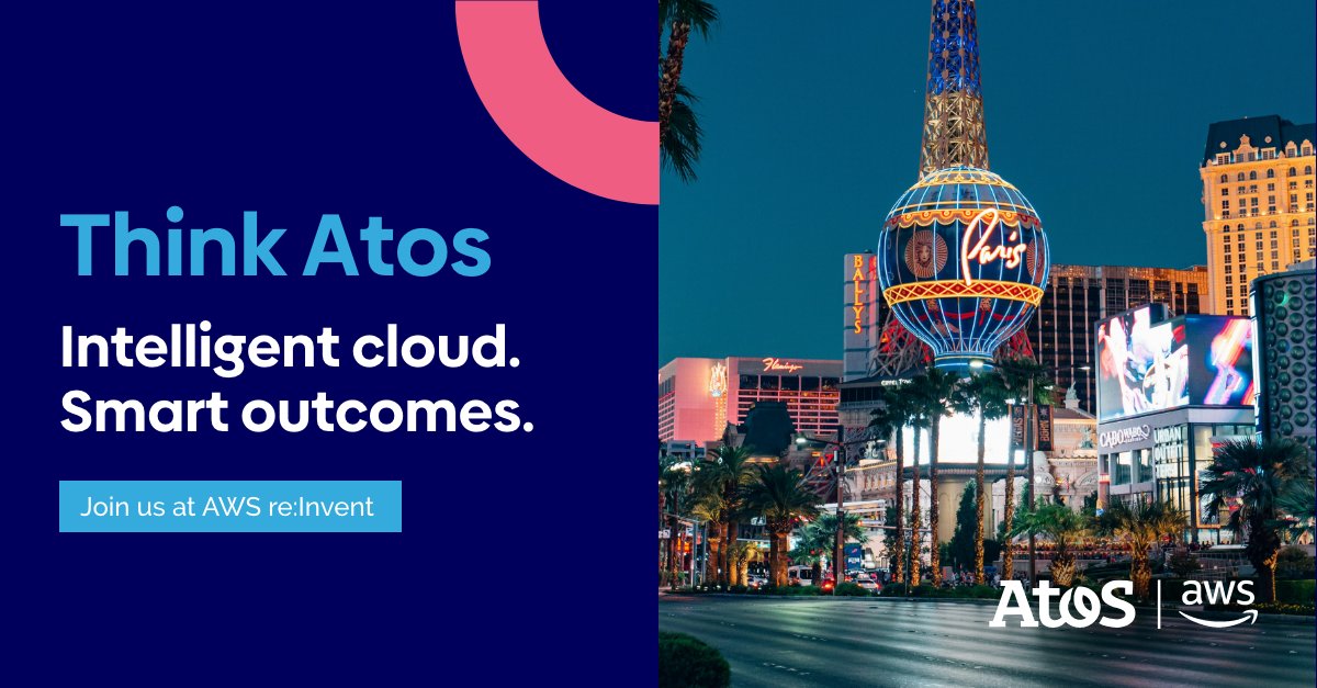 Meet <a href="/Atos/">Atos</a>  at <a href="/awscloud/">Amazon Web Services</a>  re:Invent to explore how we can help you modernise, optimise, and innovate with purpose. Whether it's cloud-native foundations, Agentic AI, or secure operations, we're your global partner for transformation.
📍The Venetian, Las Vegas
📅December 1–5