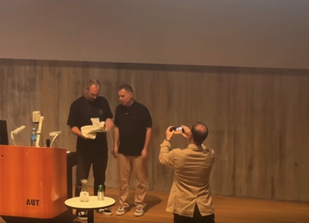 mapserving's tweet image. Congratulations to Nyall Dawson as the recipient of the 2025 Sol Katz Award (the 21st year of the award!) yesterday at #foss4g in Auckland, New Zealand. &quot;For his tireless work in helping to make QGIS a world-class software&quot;.  cc drshannak.bsky.social