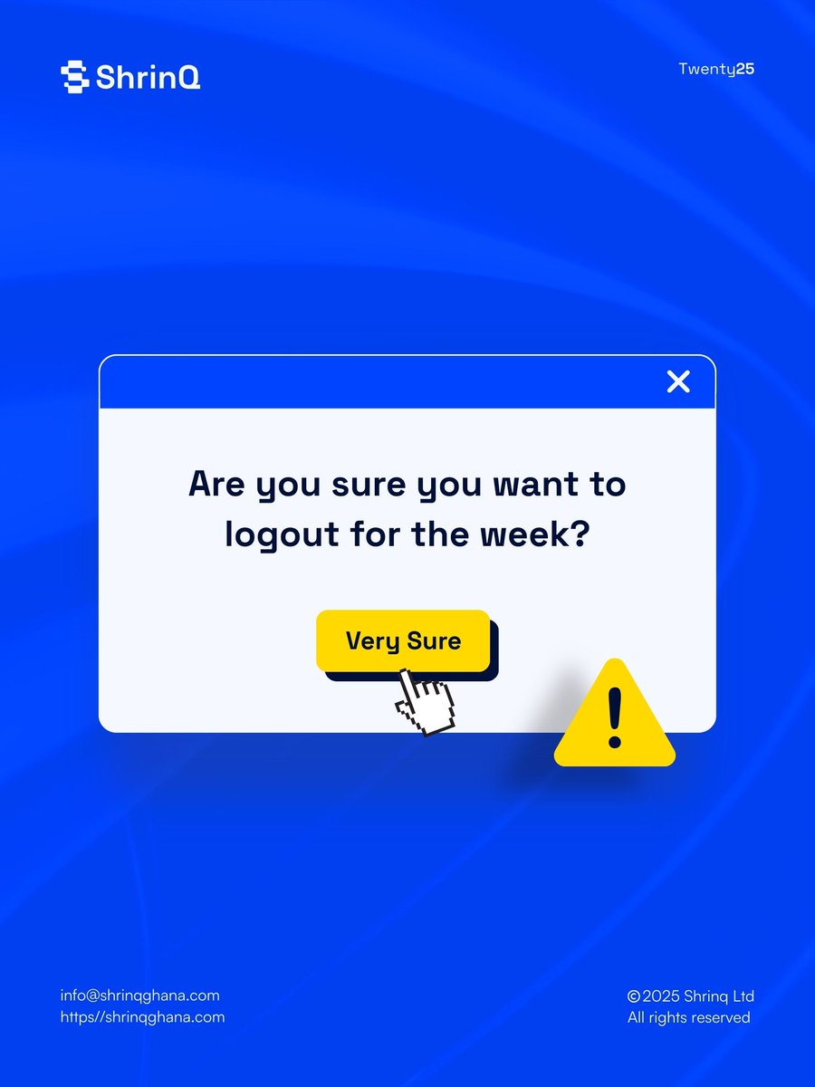 shrinqghana's tweet image. That moment when your brain says “log out” but your workload says “are you sure?”

#FridayVibes #WeekendMode #WorkHumor #TechHumor #TGIF #memes #friday #softwarejokes #funnyfriday #techlife #softwarejokes