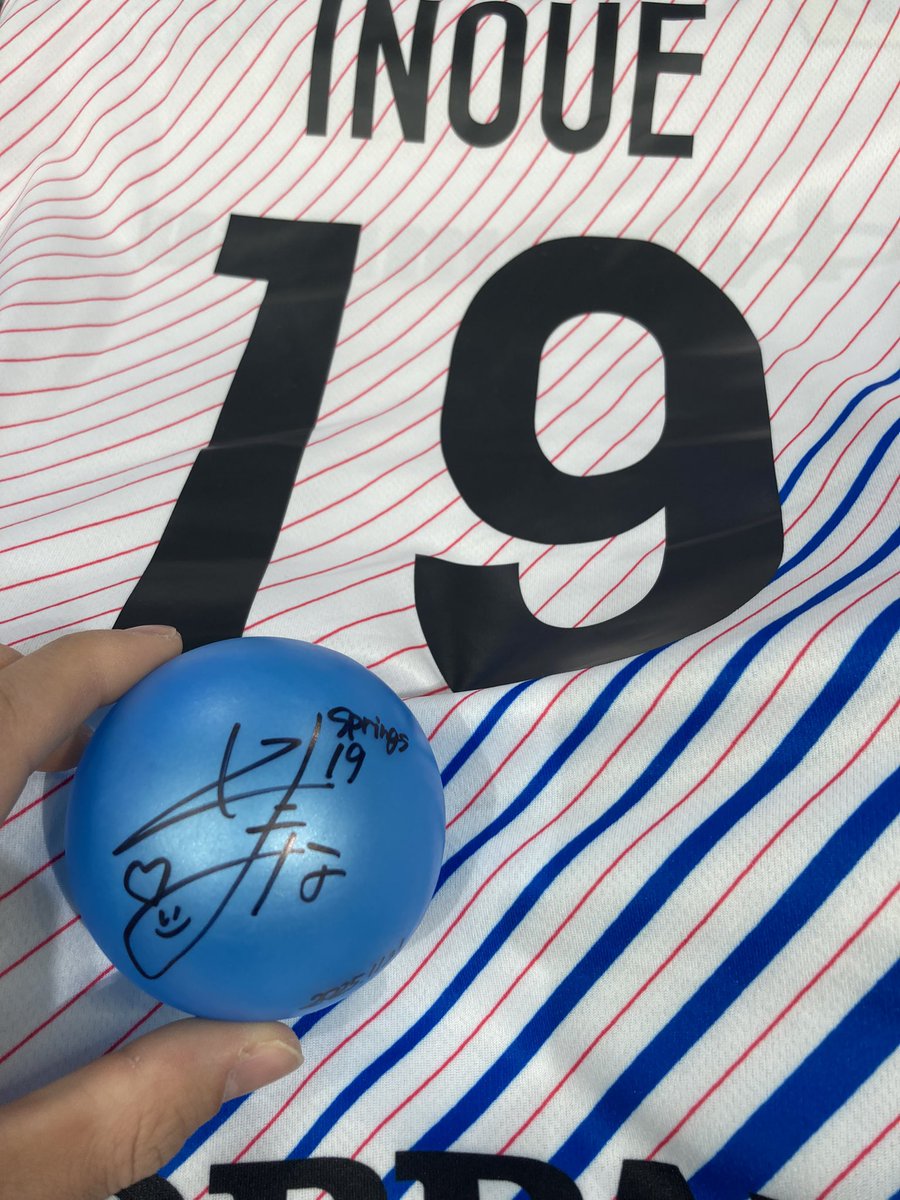 久光スプリングス10連勝おめでとうございます！！！！ 井上選手サイン