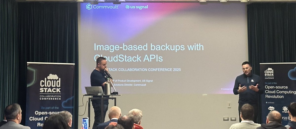 kiranchavala's tweet image. Much needed backup integration with commvault on the horizon with cloudstack #cloudstackcollab #commvault #cloudstack
