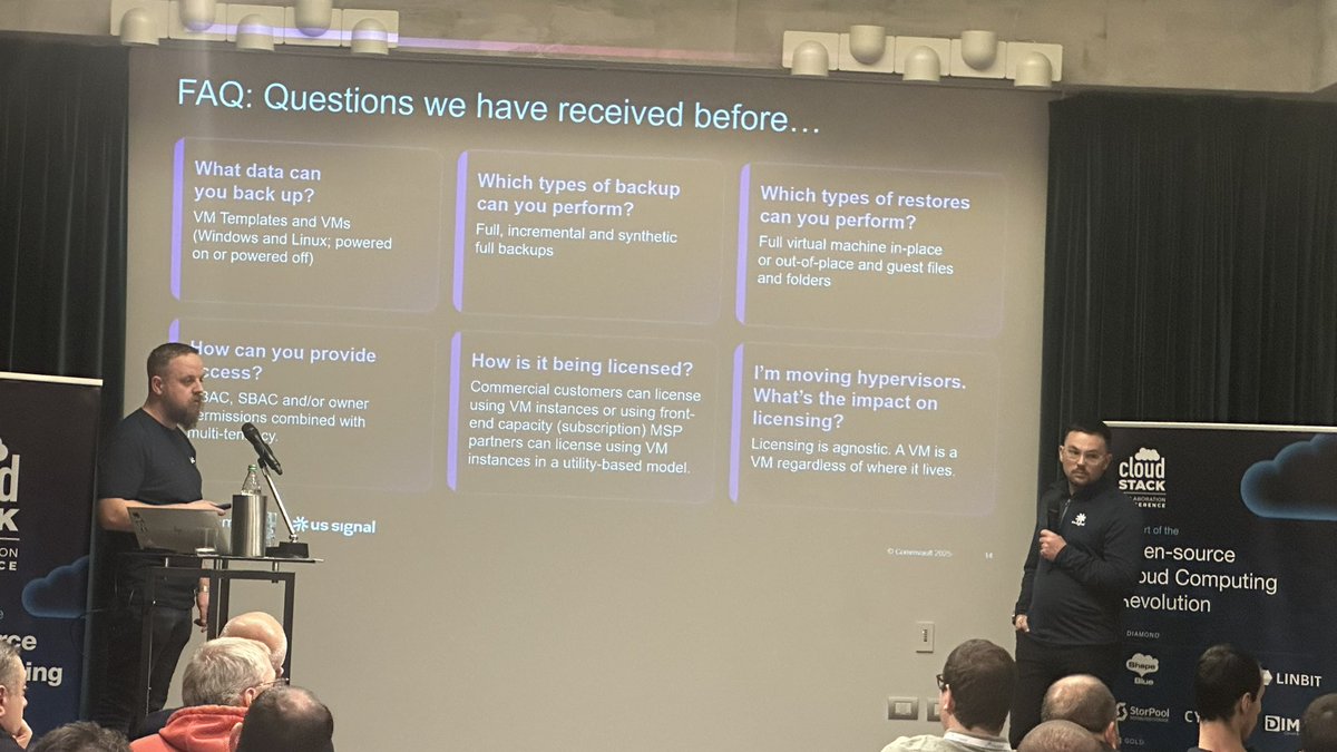 kiranchavala's tweet image. Much needed backup integration with commvault on the horizon with cloudstack #cloudstackcollab #commvault #cloudstack