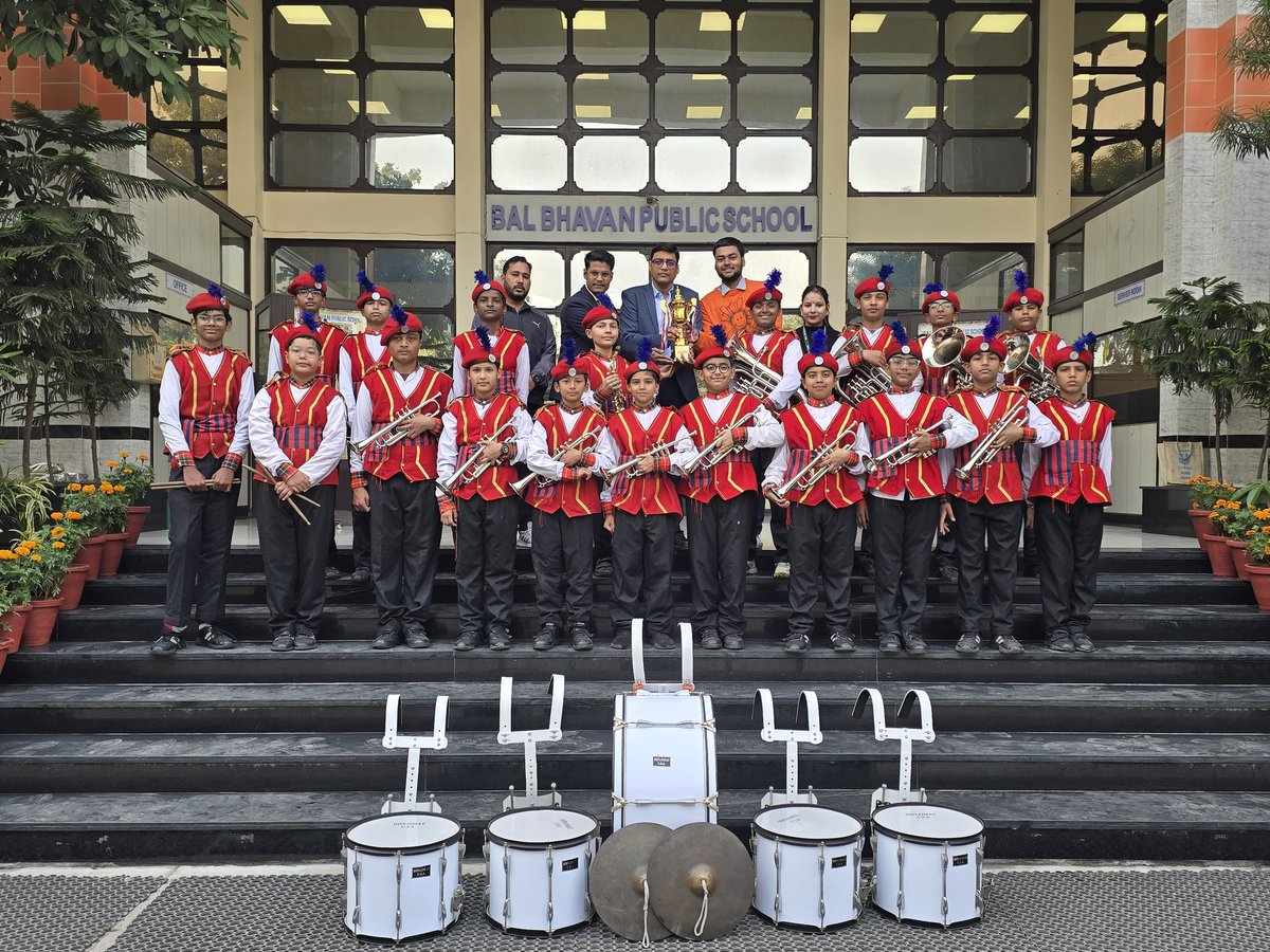 Our School Band Team has secured 3rd position in the Interschool Brass Band Competition 2025, organized by the DOE, Physical Education Branch, Samagra Shiksha Delhi.
A big congratulations to our talented students for their rhythm, dedication, and outstanding performance! 👏🎶✨