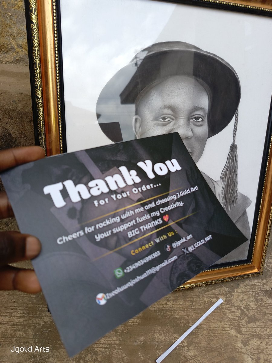 Penciled ✏️ 👌
Framed 🖼️ 👌
Delivered 🚚 👌