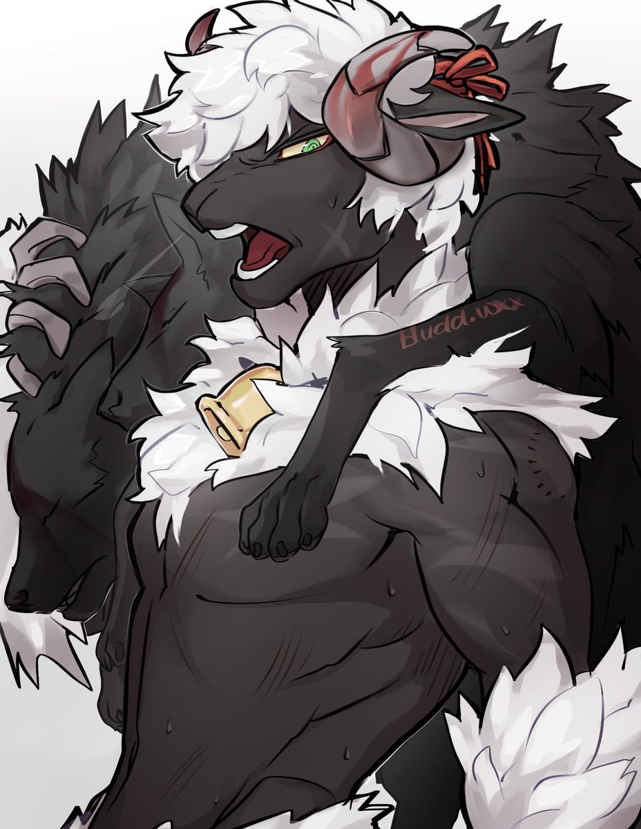 bluddwxx's tweet image. Artists show your most popular work

My sheepboy Bael got a lot of love this year🐏