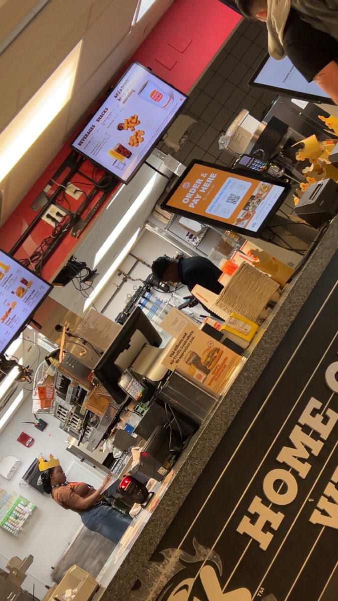 JeremyB501's tweet photo. Now instead of taking your order, they play on their phone while you do it…. @BurgerKing smh… https://t.co/EqG8iZR9WP