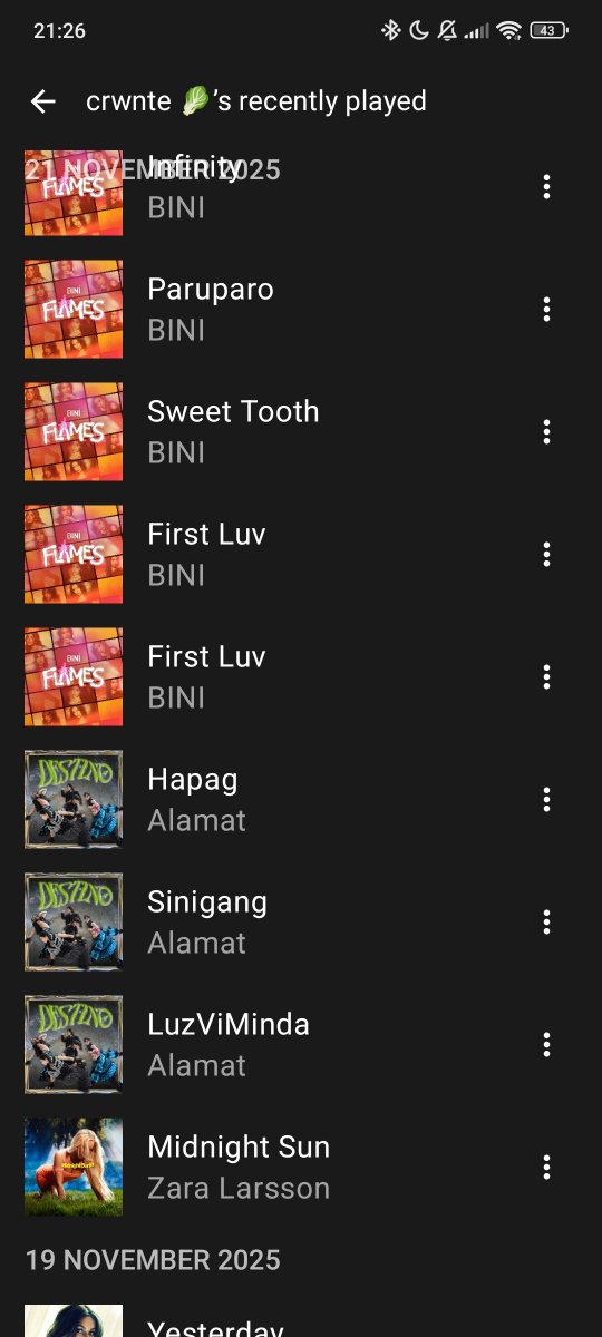 Binilat first thing for the day